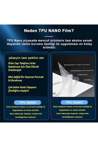 Samsung Uyumlu Galaxy Z Fold 7 Nano Full Arka Kaplama Ultra İnce Af Epu Mat - Starex