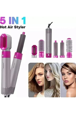 5 Başlıklı Hot Air Styler Saç Şekillendirme Seti