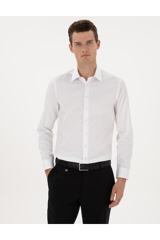 Pierre Cardin Erkek Beyaz Gömlek Basic 50315407-vr013 Beyaz
