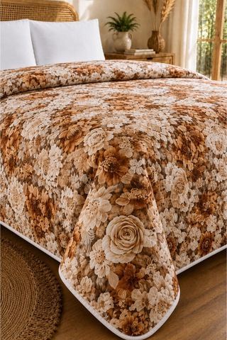 Tek Kişilik - 5d Premium Yatak Örtüsü- Hafif Ve Zarif - Mevsimlik- 160 X 220 Cm 5d17 5d17