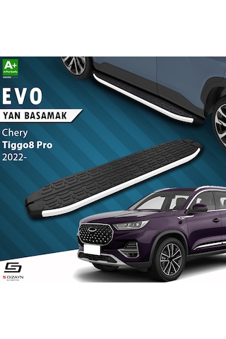 S-dizayn Chery Tiggo8 Pro Evo Aluminyum Yan Basamak 183 Cm 2022 Üzeri