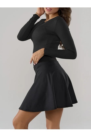 Mgm Yazlık Şort Etek Spor Tenis Ve Okul İç 444588580 Siyah