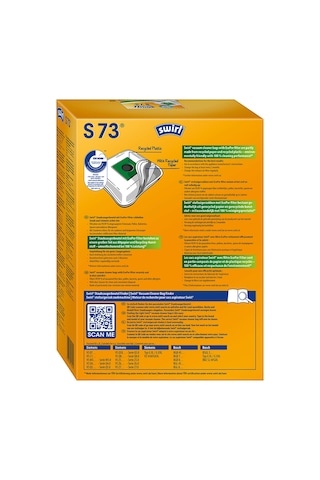 Swirl S73 EcoPor Siemens Bosch Uyumlu Elektrikli Süpürgeler için  Toz Torbası