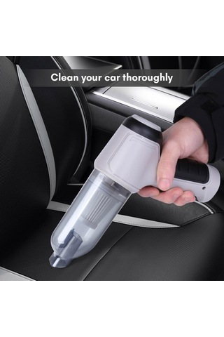 Youmex Yeşil Usb Şarjlı Ev/araç El Fırçası Süpürgesi - 3'ü 1 Arada Hava Pompa Ve Blower Fonksiyonu, 9000pa Emme Gücü, İçinli Lityum Pil