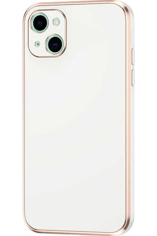 Apple Uyumlu iPhone 13 Kılıf Zore Bark Kapak Beyaz