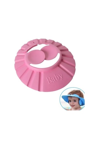 Bebek Banyo Şapkası  Düğmeli Kulaklıklı