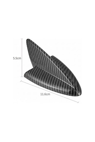 Karbon Fiber Desenli Oto Anten Süs Köpekbalığı Shark Araba Araç Dekoratif Süs Anteni Üniversal Ps-216