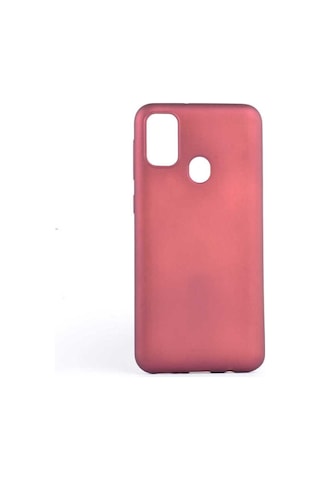Samsung Uyumlu Galaxy M30s Kılıf Zore Premier Silikon Kapak Mürdüm