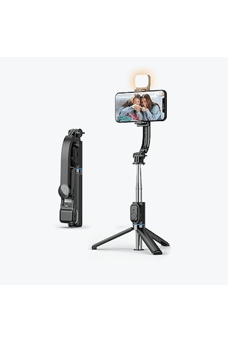 C01s Çok Amaçlı Işıklı Selfie Çubuğu Masa Üstü Tripod Kumandalı Selfie Dolgu Işığı Dahil 107 Cm 50 x 22