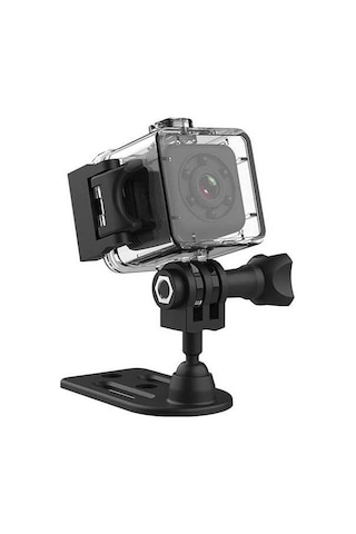 Besthome1 Sq29 Su Geçirmez Spor Kamerası - 360 Yumuşak Bant, Wifi Desteği, Dv Fonksiyonu, 640p Çözünürlük Abs Malzeme Siyah Siyah