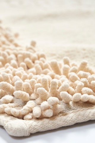 Tiffany 2'li Pamuklu Klozet Takımı, Vizon Banyo Paspas Seti 60 x 100 / 50 x 60 CM Vizon