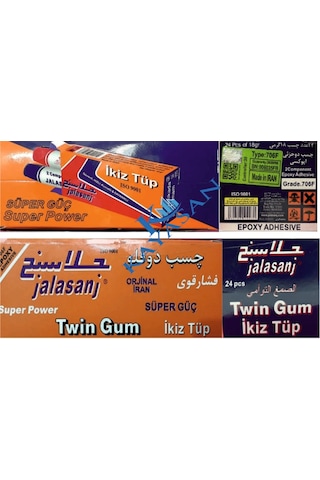 İkiz Tüp İran Yapıştırıcı - Çift Karışım 24 Adet