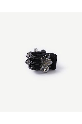 Yargıcı Cam Taş Detaylı Toka 26kktk9008x 001 Siyah