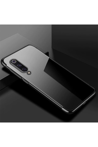 Xiaomi Mi 9 Lite Kılf Zore Dört Köşeli Lazer Silikon Kılıf