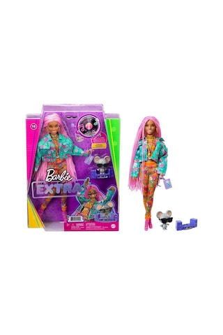 Barbie Extra Pembe Örgü Saçlı Bebek Grn27 Gxf09 Gxf09