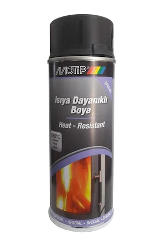 Motip Isıya Dayanıklı Mat Siyah Sprey Boya 400 Ml Diğer