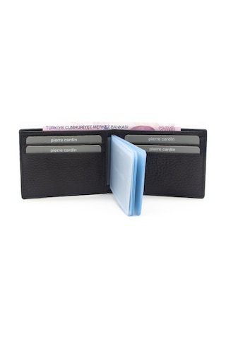 Pierre Cardin Siyah Unisex Deri Kartlık 07568 Siyah