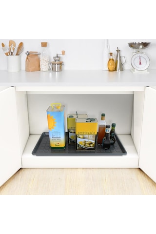 Ayakkabı Tepsisi Gri, 70X35 Cm Saksı Altlığı Gri