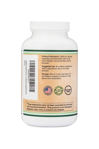 Doublewood Gaba 1,000,mg 300 Capsules.made In Usa. Tr Tek Yet...