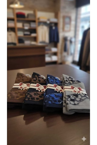 Pamuk Havlu Çorap Asorti 4 Lü Paket Set1