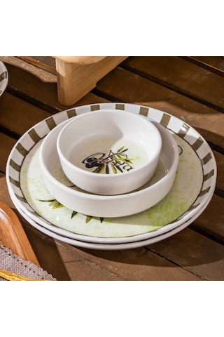 Perotti Olives 28 Parça Kahvaltı Seti 12 Kişilik Kahvaltı Takımı Çok Renkli