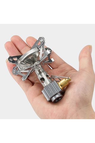 Neevoyu "yüksek Verimli Kamp Ocağı - Ayarlanabilir Alevli, Paslanmaz Çelik Ve Alüminyum Alaşımlı" Gümüş