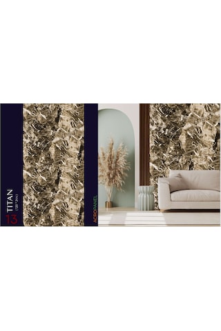 Mermer Görünümlü Pvc Duvar Paneli 120 X 244 Cm Tıtan