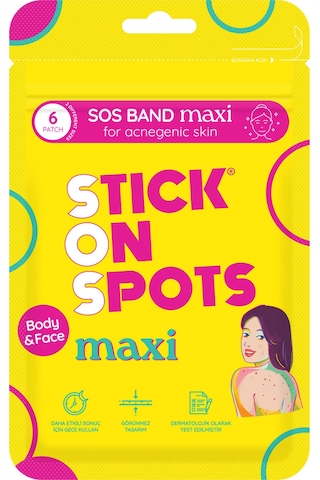 S.o.s Maxi 6 Lı Vücut&yüz Sivilce/akne Bandı - Pimple Patch - Hidrokolloid Bant