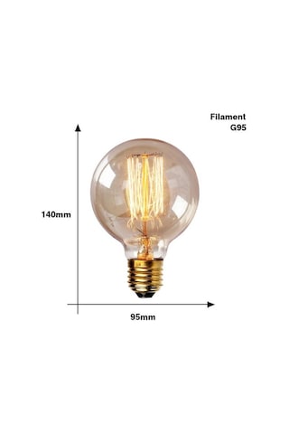 Retro Edison Ampul E27 110 V 40 W T10 T45 A19 St64 G80 G95 G125 Ampul Vintage Edison Ampul Akkor Lamba Filament Ampul Ev Dekor G95 Filament