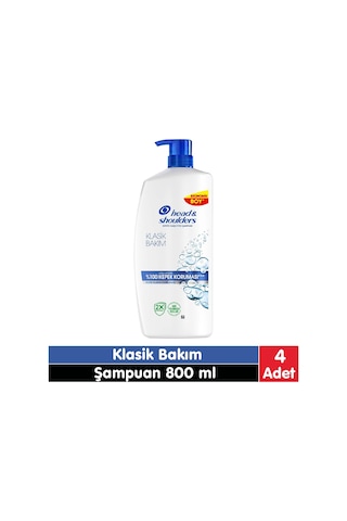 Head&shoulders Klasik Bakım Şampuan 800 Ml 4 Adet Tüm Saç Tipleri