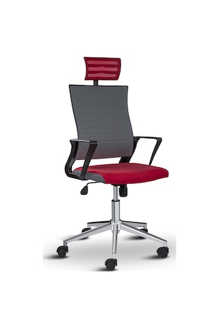 Asbir Mobilya Rigel Başlıklı Metal Ayaklı Çalışma Koltuğu Ofis Sa