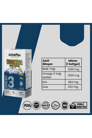 Activeplus Normega Omega-3 Softgel