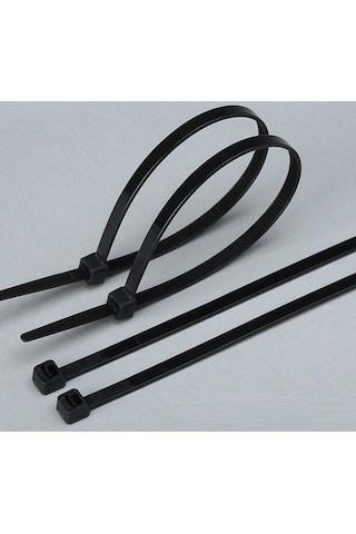 25 Adet 45Cm X 8Mm Plastik Cırt Kelepçe Kablo Bağı Siyah