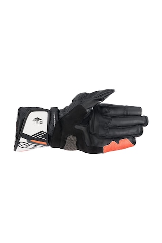 Alpinestars Sp-8 V3 Korumalı Motosiklet Eldiveni Siyah Beyaz Parlak Kırmızı
