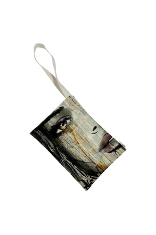 Unisex Buğulu Gözler Portföy Clutch Çanta