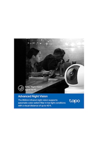 Tp-lınk Tapo C202 Bebek/ev Güvenlik Kamerası Wifi-ehernet 1080p 12mt Gece Görüşü Pan/tılt İki Yönlü Ses 1923 Mh-hs3349-3806