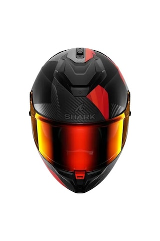 Shark Spartan Gt Pro Carbon Dokhta Doa Kapalı Kask Kırmızı - Beyaz