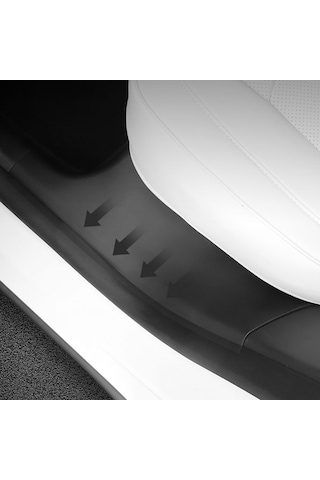 Tesla Model Y 1 Çift Abs Kapı Eşiği Arka Kapı Giriş Muhafızları Mat Araba İç Aksesuarları