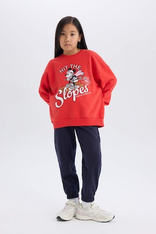 DeFacto Kız Çocuk Beli Paçası Lastikli Cepli Basic Düz Kalın Jogger Eşofman Altı D3840A824WNNV146 Lacivert