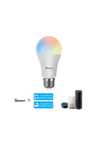 Qingmipy Sonoff B05-b-a60 Akıllı Led Ampulü, Wifi İle Uzak Kumanda, Zamanlama, Rgb 16m Renk, Parlaklık Ayarlı, Alexa & Google Home Desteği, E27, 12w