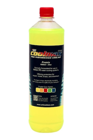 Srf Coolmax Bilgisayar Soğutma Sıvısı 1000ML Asit Sarı