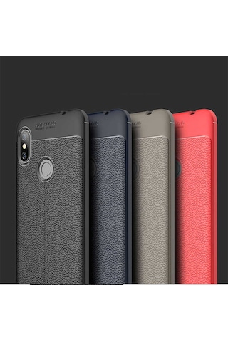 Xiaomi Redmi Note 6 Pro Kilif Deri Tarzi Niss Silikon Case 389472359