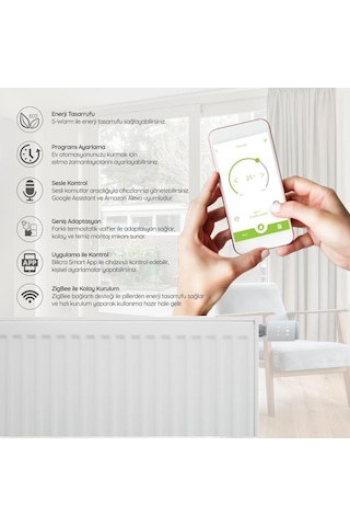 Bilicra Akıllı Isıtma Seti - 3 x S-Warm Akıllı Termostatik Radyatör Vanası ve 1 x Link Zigbee Gateway