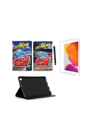 Ipad 9.7" Air 2 A1566 A1567 Kılıf Kabartma Resimli Kılıf Ekran Koruyucu Kalem Uyumlu Kapaklı Kılıf