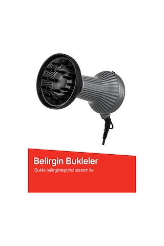 Arzum AR5124 Trendcare Curly 800W Saç Kurutma Makinesi, Difüzör Başlıklı, Bukle Belirginleştirici