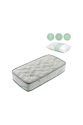 Heyner Bamboo Ortopedik Yaylı Bebek Yatağı 60 x 120 CM