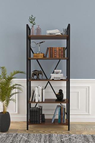 Wood House Ayaz Kitaplık-ceviz