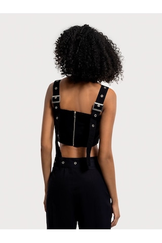 Loft Crop Kadın Top Lf2035100 Q1.v1 Siyah