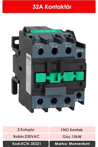 Momentum Kontaktör 32A 15kW 1NO XCN-35321
