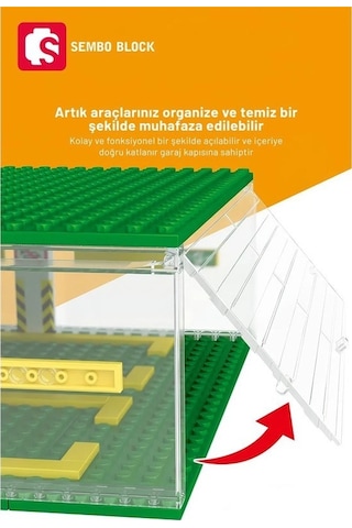 Sembo Block Famous Cars Araç Park Yeri 6 Araç Için 130 Parça Yapı Blokları İle Uyumlu 607341